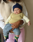 Booties 0-9m - Blue/Grass