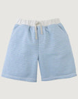 Dreyfus Striped Textured Terry Drawstring Shorts