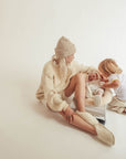 MERINO BOOTIES - milk
