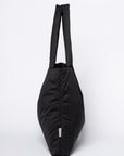 BLACK PUFFY MOM BAG