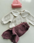 FLEECE SWEATER BABY GIRL - BEIGE MELANGE