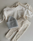 PRINTED RIB FLAMÉ BODY NEWBORN