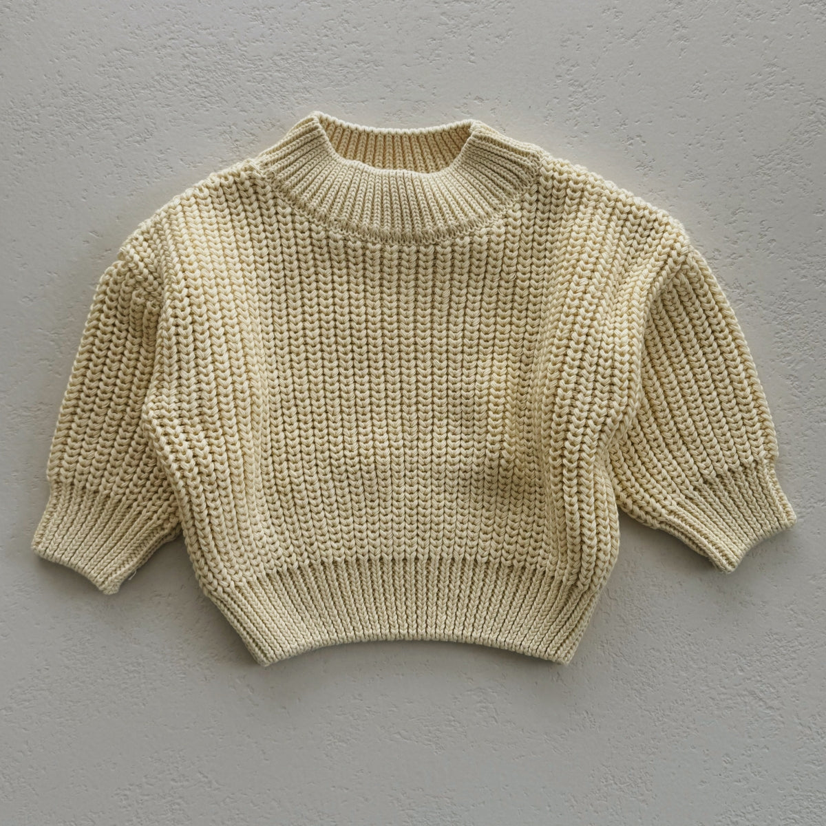 CHUNKY BUTTER YELLOW KNIT