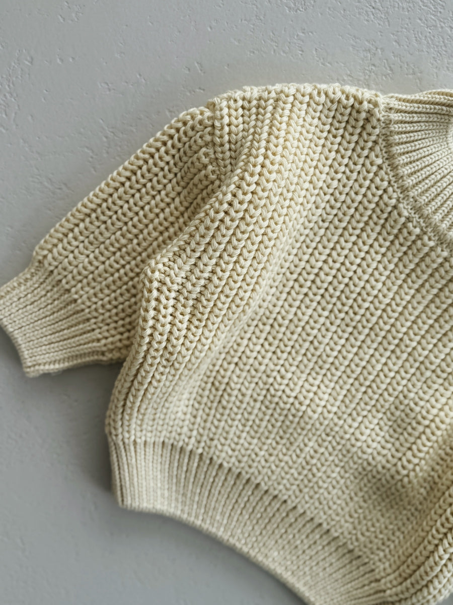 CHUNKY BUTTER YELLOW KNIT