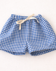 BLUE VICHY SHORTS - BABY & KIDS