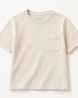 Scott French Terry Ringer Tee with Pocket - ecru