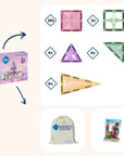 magnetic tiles PASTEL - 35 stuks