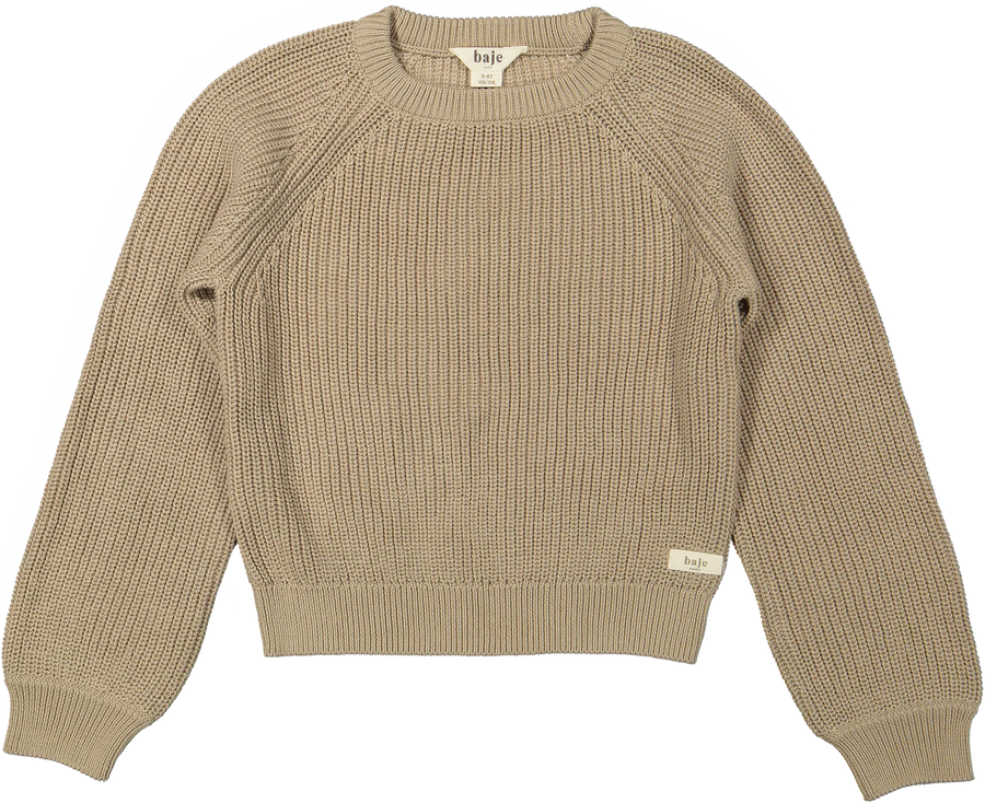 KNITTED SWEATER COVE TAUPE - NB UP TO 116