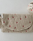 Chunky Changing mat - ecru hearts