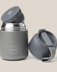 FOOD'IE - Thermos voor Baby’s & Volwassenen - Dark Grey