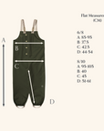 DUGAREE RAIN PANTS - laurel