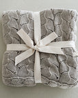 CHIFFONETTE KNITTED BLANKET - Pistachio Shell