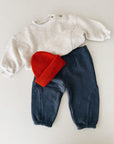 FLEECE TROUSERS BABY - DARK BLUE