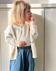 HEARTS CARDIGAN CREAM