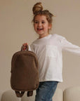 Chunky Backpack - midi brown teddy