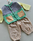 PARACHUTE PANT - GRAPEFRUIT STRIPE