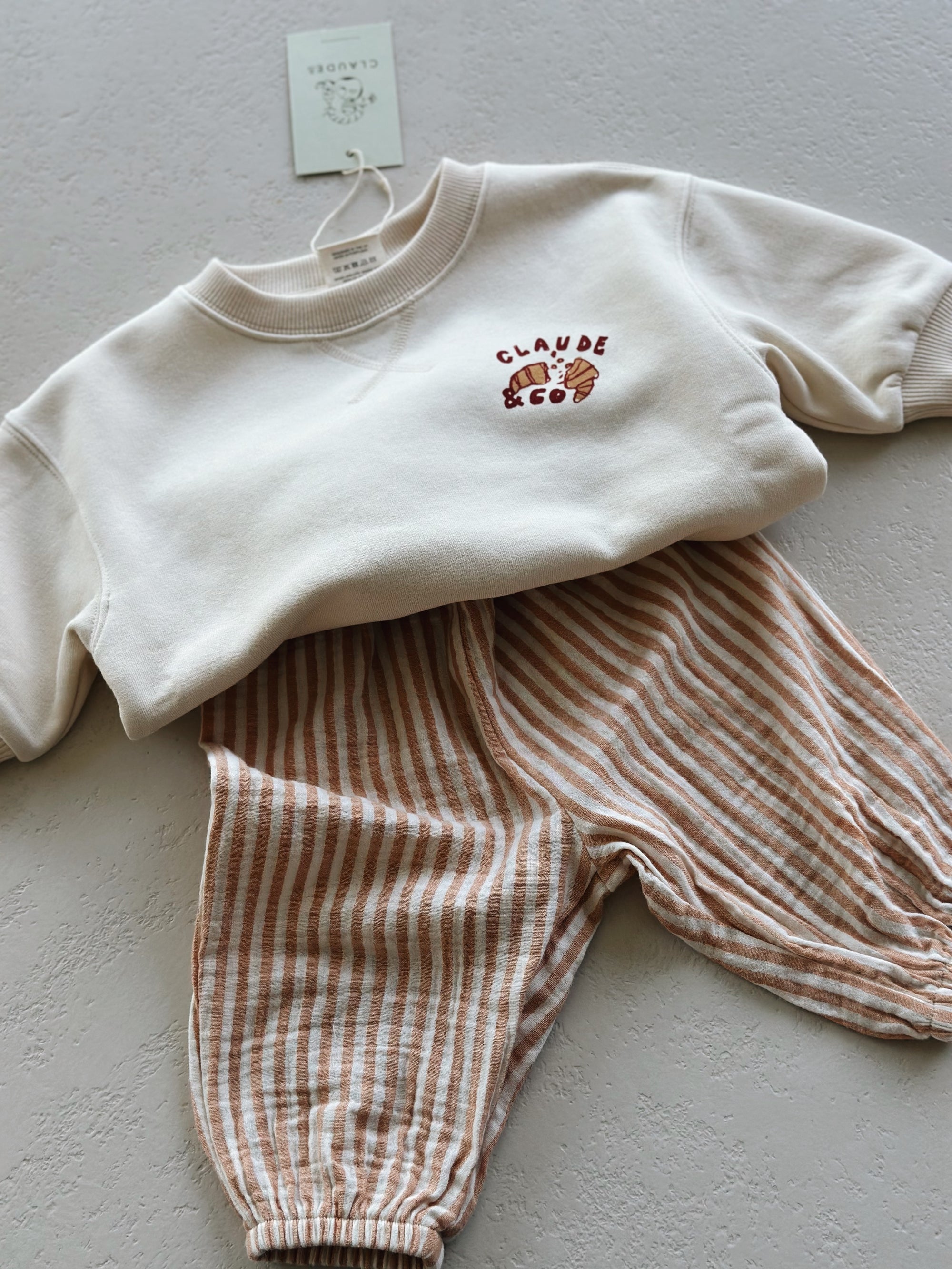 PARACHUTE PANT - GRAPEFRUIT STRIPE