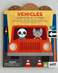 KLEURBOEK MET STICKERS - voertuigen