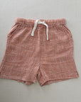 PERRY SHORT - POPPY GINGHAM