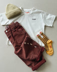 Bobo Choses brown denim pants - kids