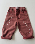 Bobo Choses brown denim pants - kids