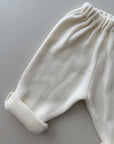 BAGGY TROUSERS FLEECE - NATURAL