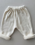 BAGGY TROUSERS FLEECE - NATURAL