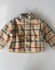 Color stripes sheepskin jacket - kids