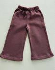 FLEECE TROUSERS KIDS - BORDEAUX