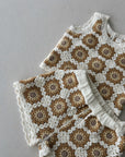 CROCHET TANK SET OF 2 - MARIGOLD DAISY