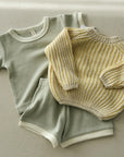 WAFFLE SHORTIE SET