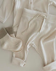 ORGANIC LEGGING - SALT - 0-3m