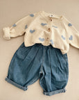 HEARTS CARDIGAN CREAM