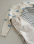 HEARTS CARDIGAN CREAM