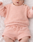 FLEECE SWEATER PEACH - BABY