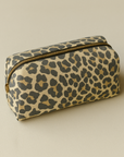 SOFT COTTON LEOPARD POUCH