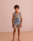 DEBARDEUR MARCEL BABY BLUE LOS PECES