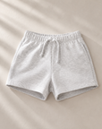 FLEECE SHORTS GREY MELANGE - BABY