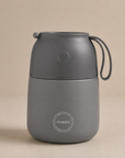 FOOD'IE - Thermosflasche für Babys & Erwachsene - Dunkelgrau