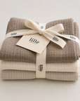 MUSLIN CLOTHS 3 PACK - giftset earthy