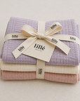 MUSLIN CLOTHS 3 PACK - giftset lavender