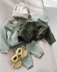 chunky knit mint - baby