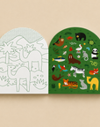 KLEURBOEK MET STICKERS - wilde dieren