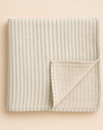 SWADDLE 120x120 - sage stripes