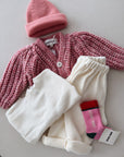 BAGGY TROUSERS FLEECE - NATURAL