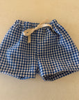 BLUE VICHY SHORTS - BABY & KIDS