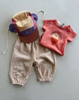 PARACHUTE PANT - GRAPEFRUIT STRIPE