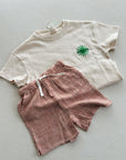 PERRY SHORT - POPPY GINGHAM