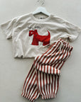 RELAXED JOGGER - POPPY STRIPE