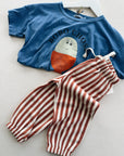 RELAXED JOGGER - POPPY STRIPE